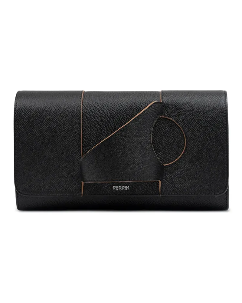 PERRIN PARIS L'Asymetrique Clutch mit Handschuh - Schwarz Schwarz