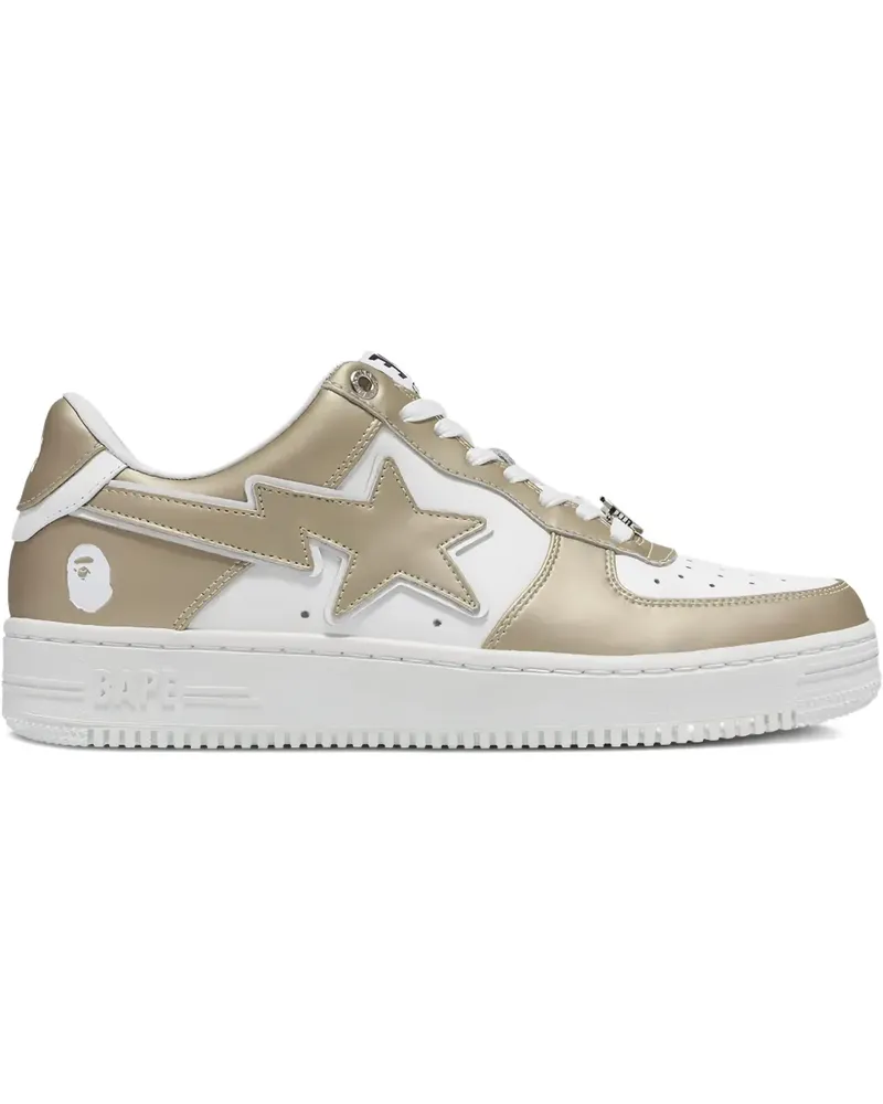 BAPE Bape Sta™ #4 lace-up sneakers - Gold Gold