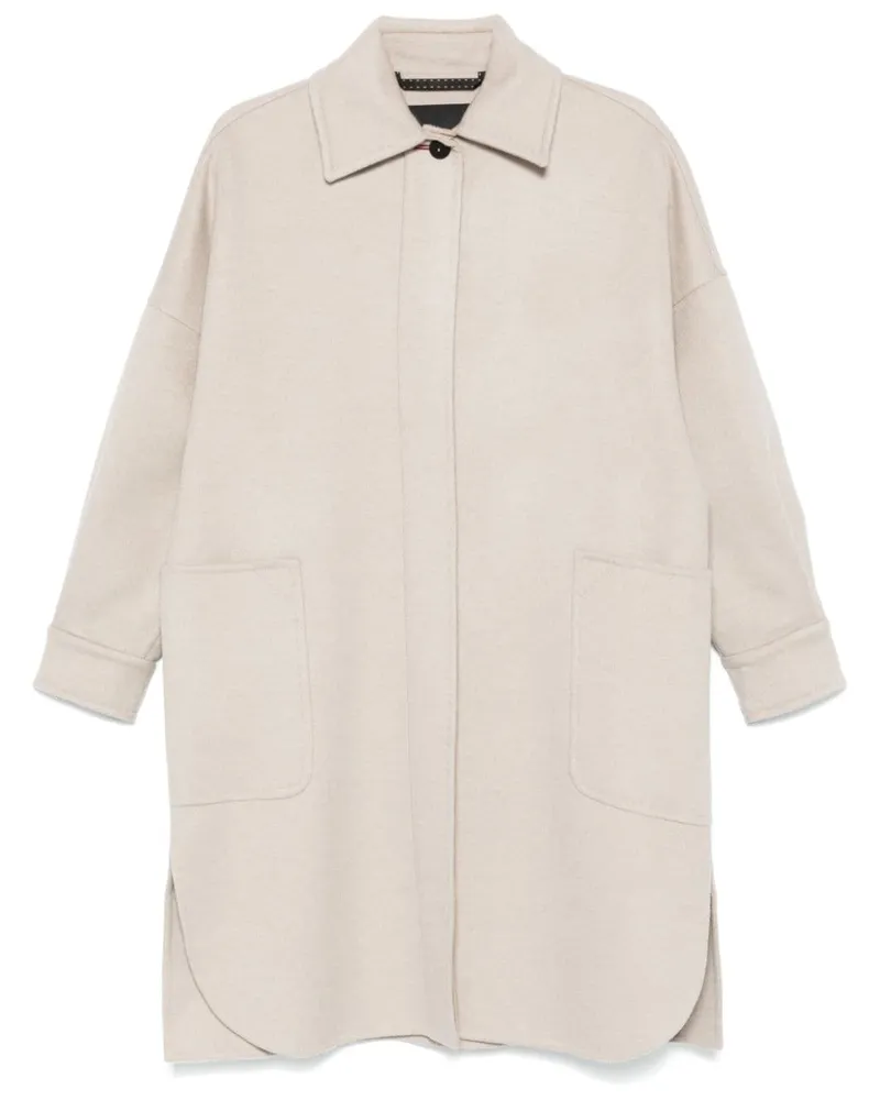 Max Mara Baruffa Mantel - Nude Nude