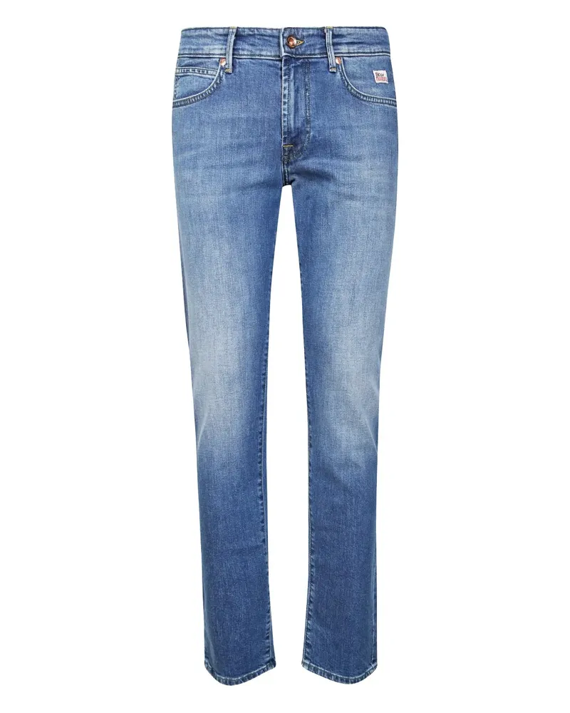 Roy Roger's Jeans mit Logo-Patch - Blau Blau