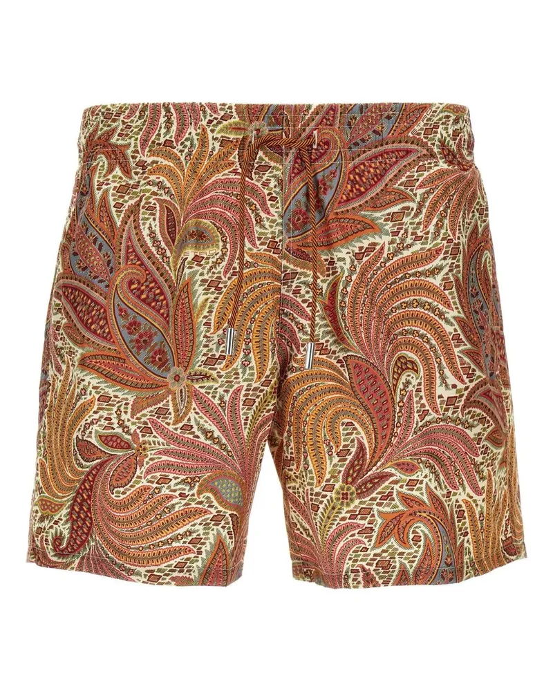 Etro Badeshorts mit Paisley-Print - Braun Braun