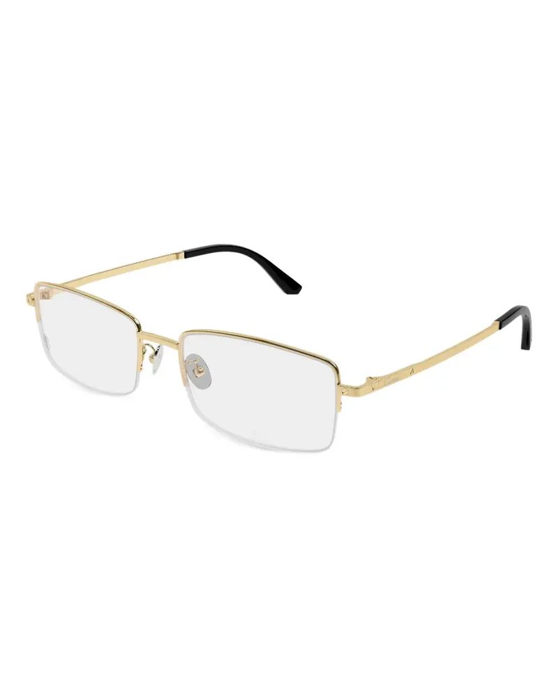 Cartier Brille mit eckigem Gestell - Gold Gold