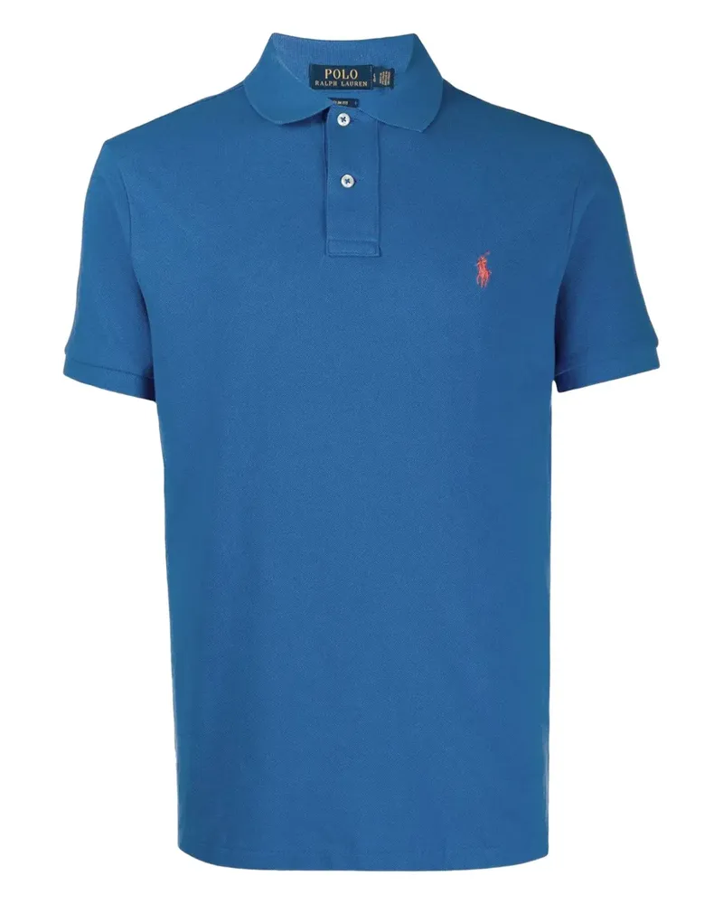 Ralph Lauren Poloshirt mit Polo Pony-Stickerei - Blau Blau