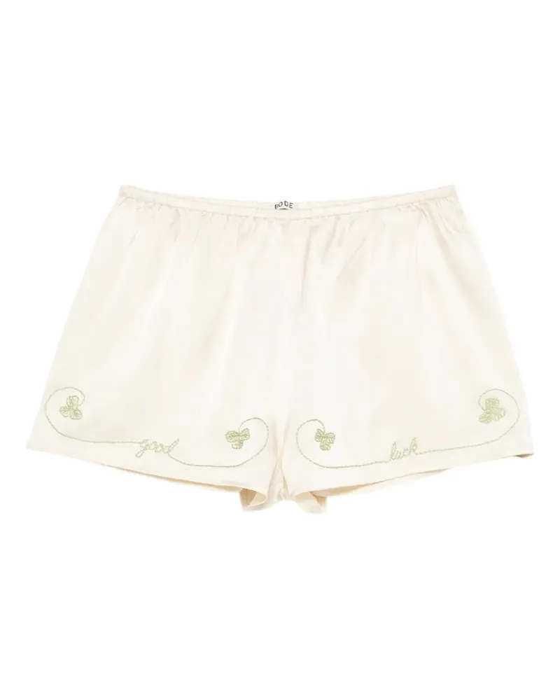 BODE Luck Draw Shorts - Nude Nude