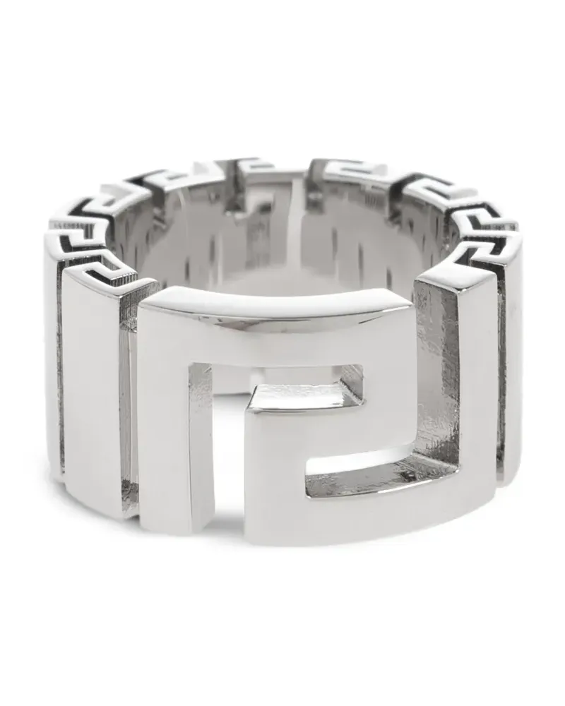 Versace Ring mit Greca-Muster - Silber Silber