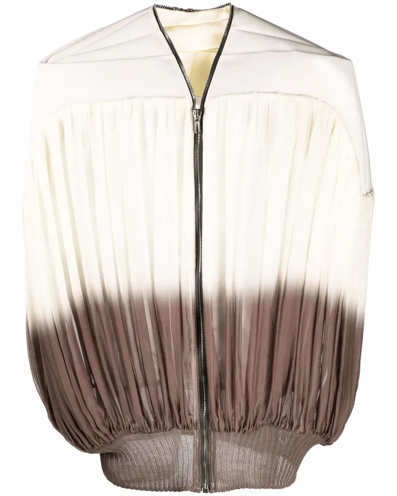 Rick Owens Plissierte Jacke - Nude Nude