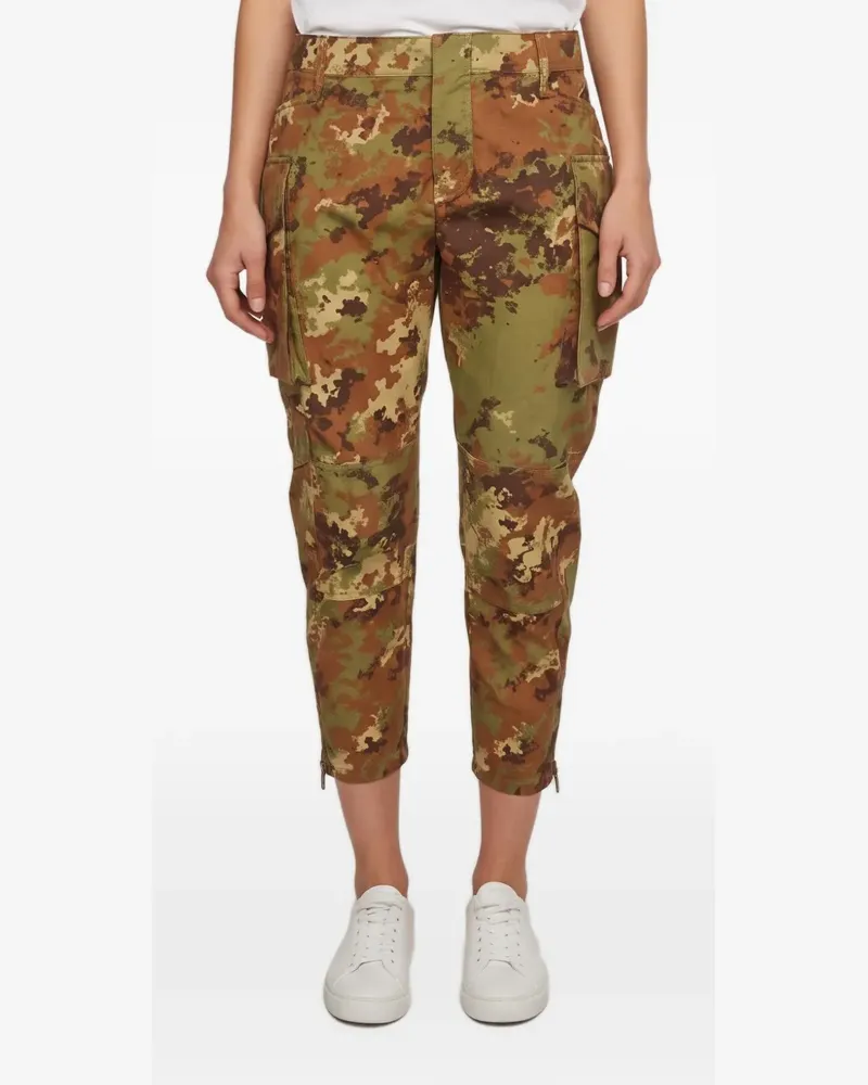 Dsquared2 camouflage-print cropped cargo pants - Grün Grün