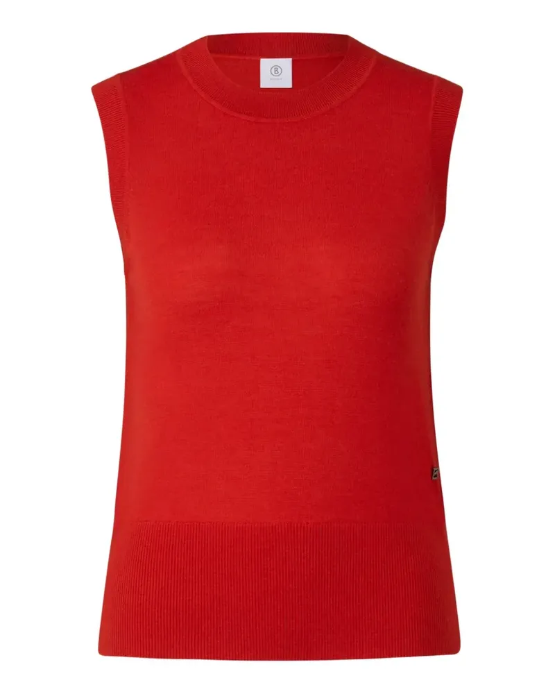 Bogner Isola ärmelloses Tanktop aus Strick - Rot Rot