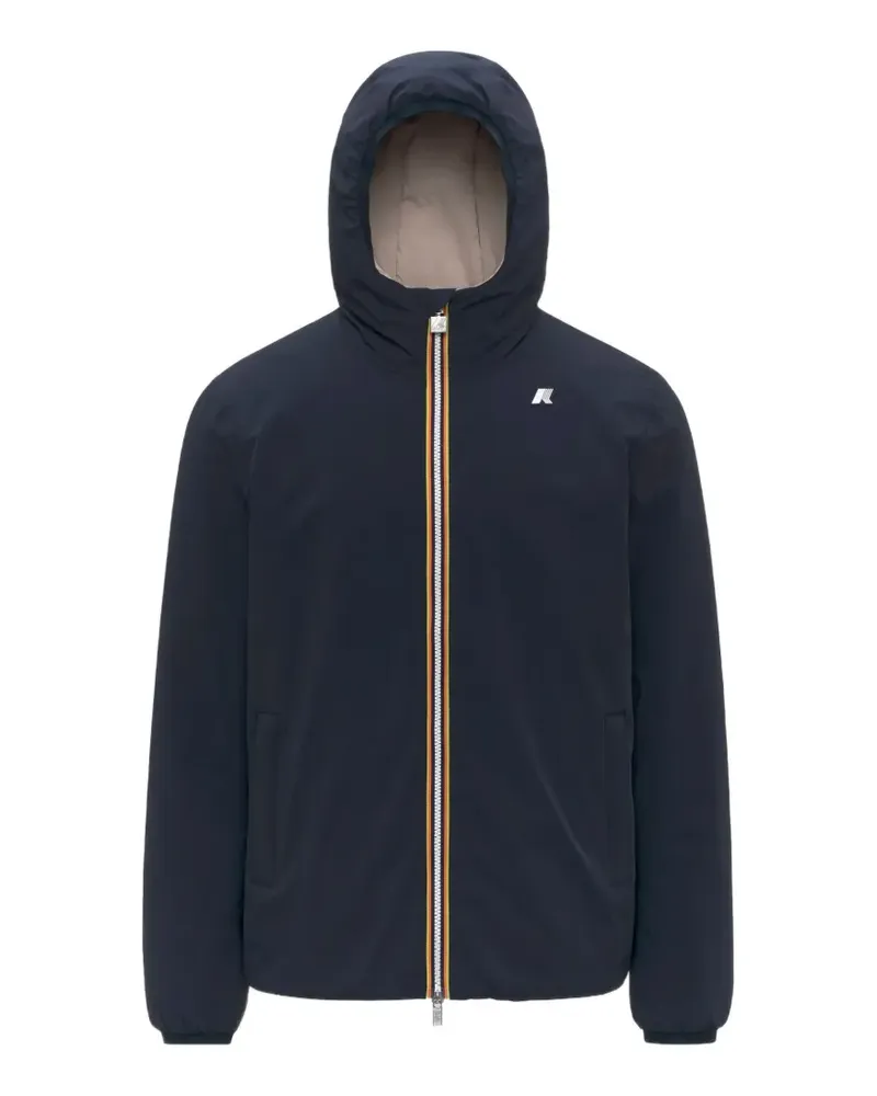 K-Way Wendbare Jack St Kapuzenjacke - Blau Blau