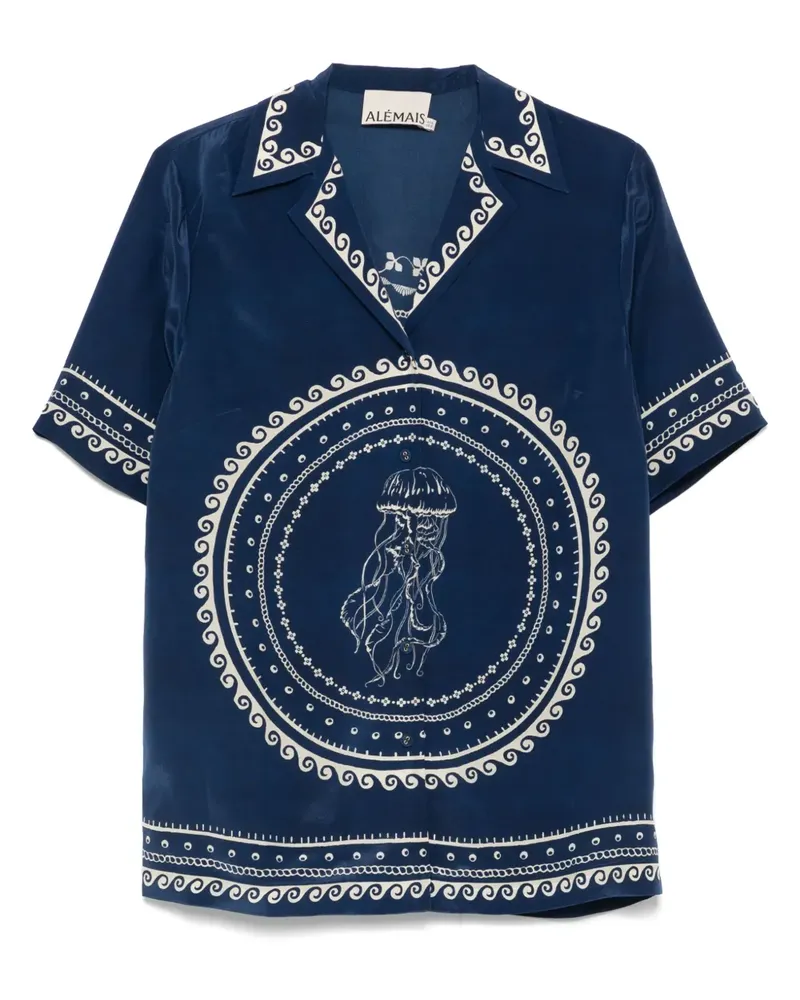 ALEMAIS Ocean Hemd - Blau Blau