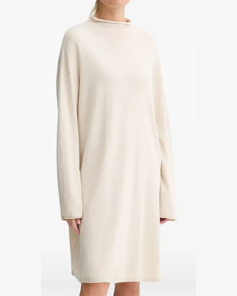Marc O'Polo mock-neck long-sleeve mini dress - Nude Nude