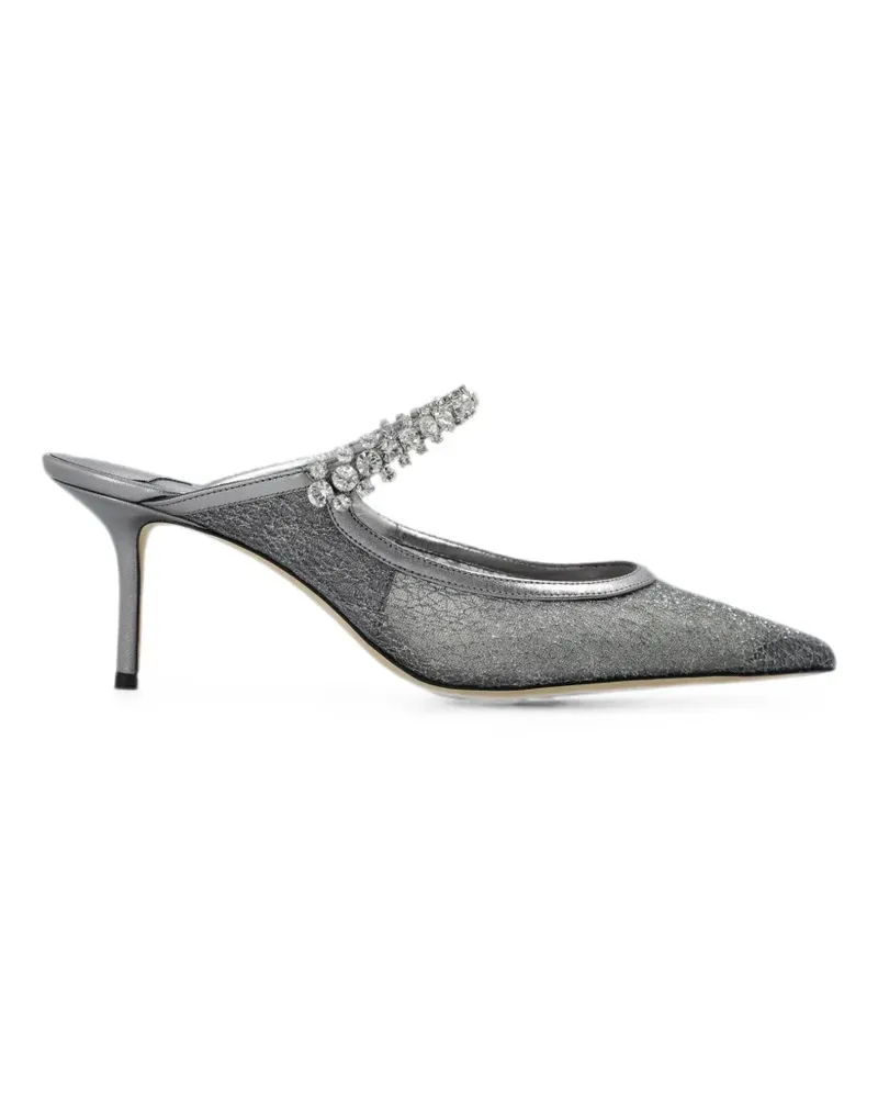 Jimmy Choo Mules mit Kristallen - Silber Silber