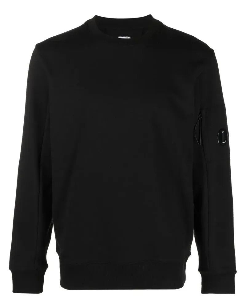C.P. Company Sweatshirt mit Linsen-Detail - Schwarz Schwarz
