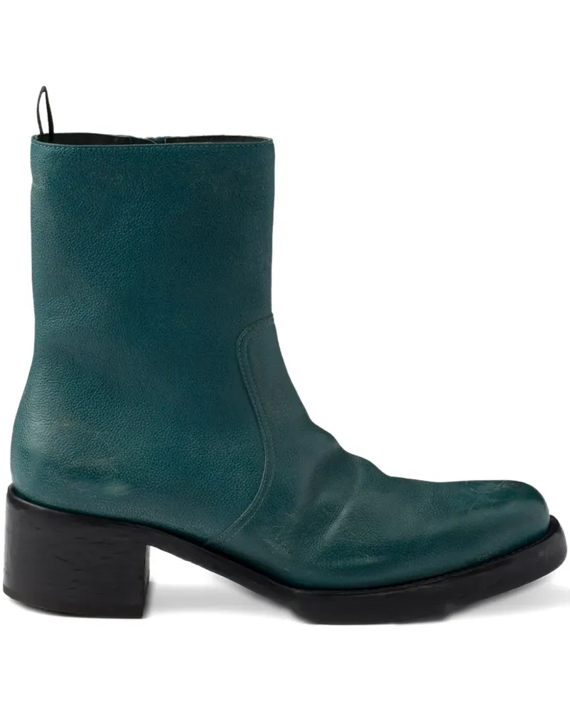 Prada Stiefel mit Reißverschluss - Blau Blau