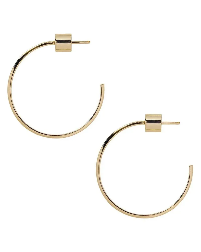 Jennifer Fisher 14kt Flat Thread Gelbgoldcreolen Gold