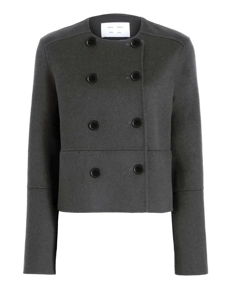 Proenza Schouler Doppelreihige Courtney Jacke - Grau Grau
