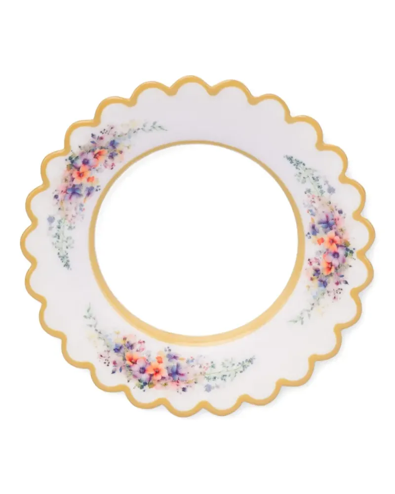 Moschino Armband mit Blumen-Print - Weiß Weiß