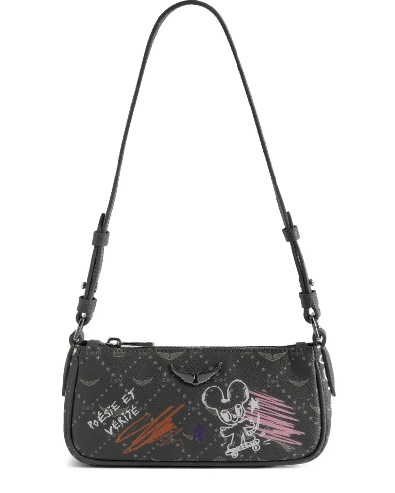 Zadig & Voltaire Z monogram graphic shoulder tag - Grau Grau