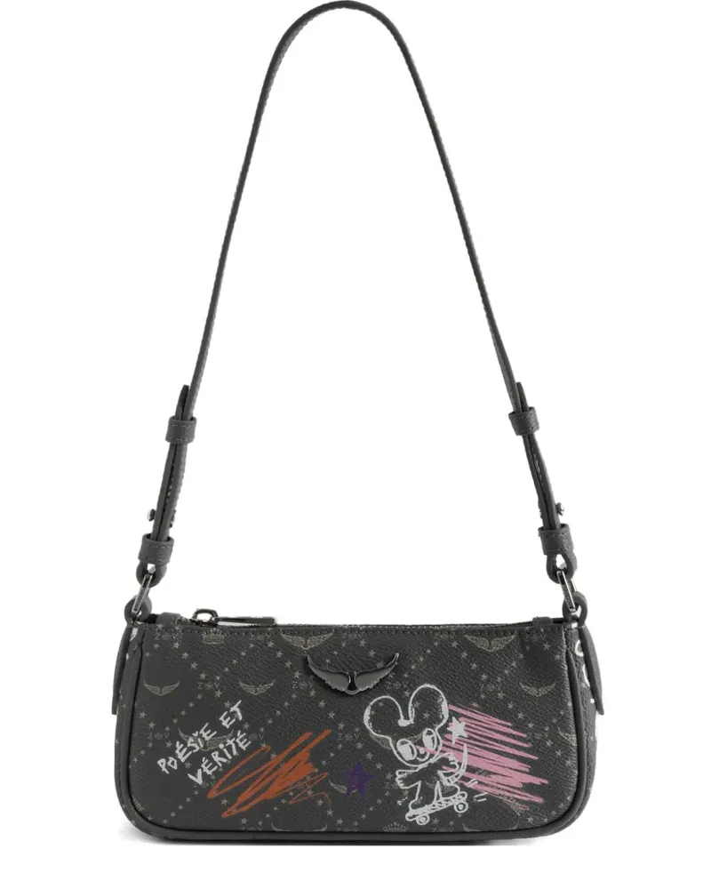 Zadig & Voltaire Z monogram graphic shoulder tag - Grau Grau