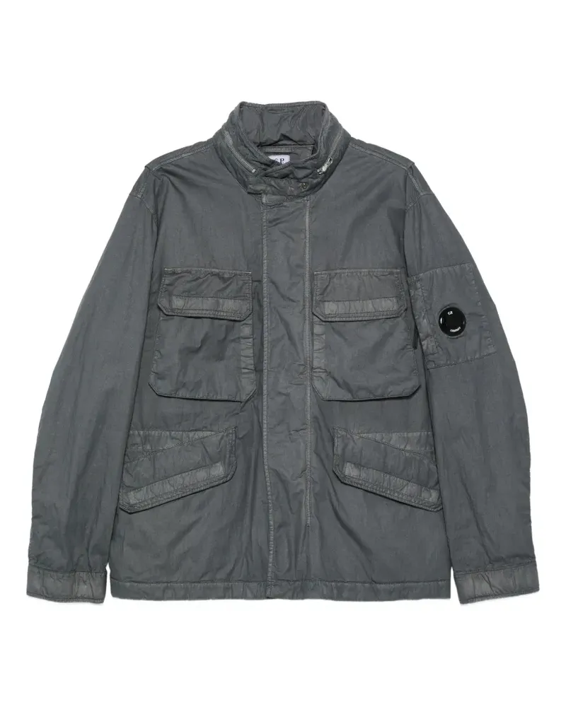 C.P. Company 50 Fili Wax pocket zip jacket - Grau Grau