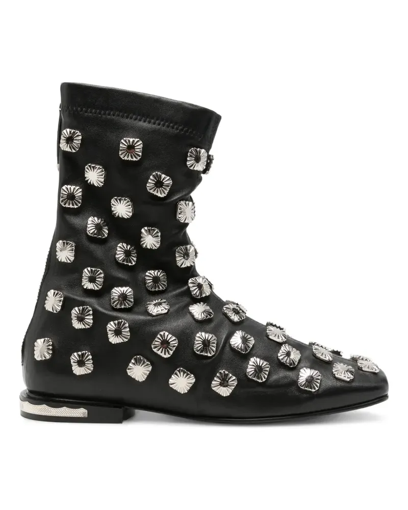 Toga Stiefel mit Nieten - Schwarz Schwarz