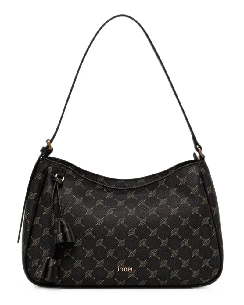 JOOP! Cortina xara logo-print tassel-detail shoulder bag - Braun Braun