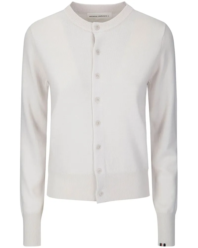extreme cashmere N°300 Little 2 Cardigan - Weiß Weiß