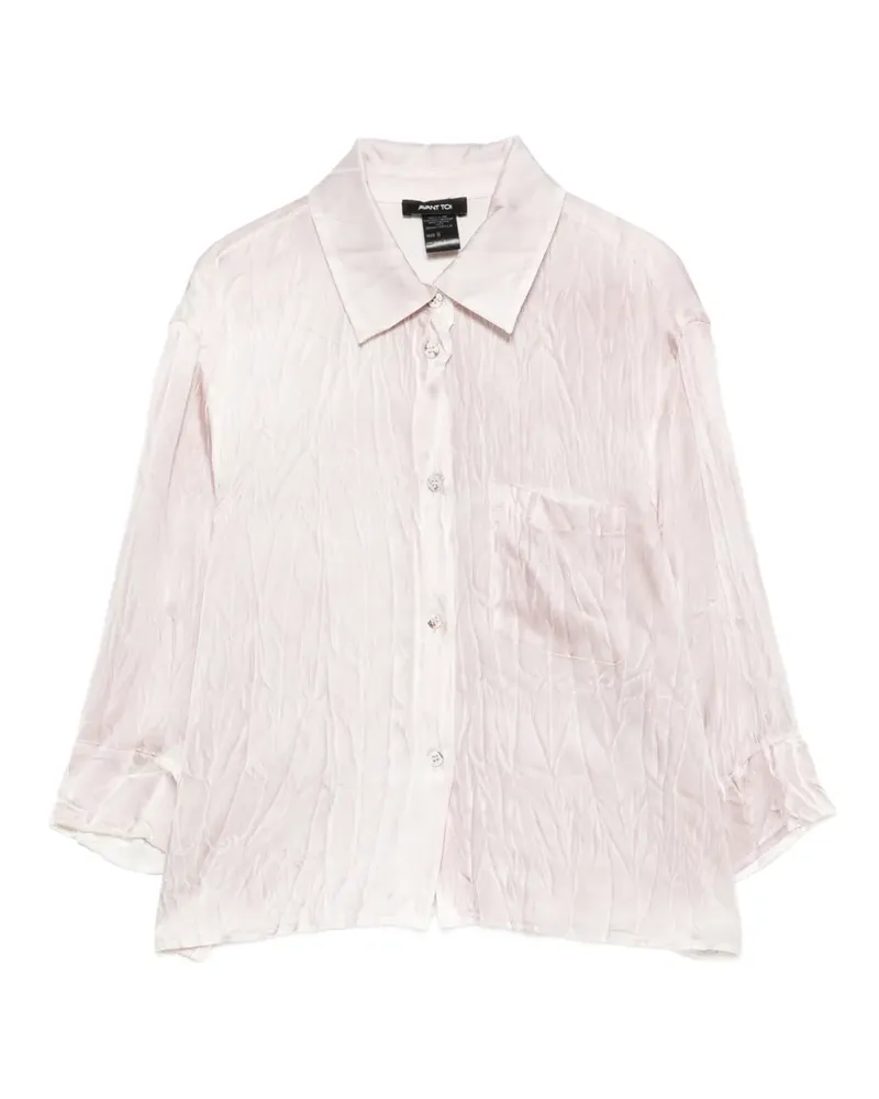 Avant Toi crinkled-effect shirt - Rosa Rosa