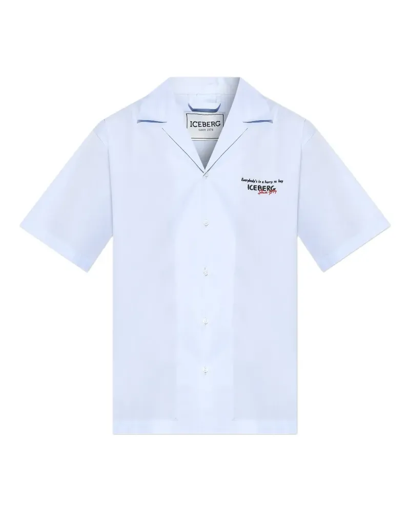 Iceberg x Peanuts cotton shirt - Blau Blau