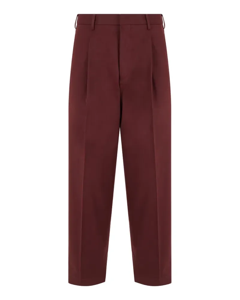 Slowear pleated straight-leg trousers - Rot Rot