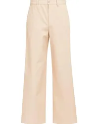 Maison Margiela Wide-Leg-Hose aus Gabardine Nude