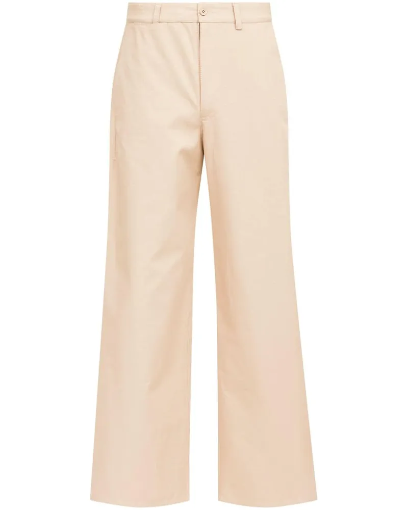 Maison Margiela Wide-Leg-Hose aus Gabardine - Nude Nude