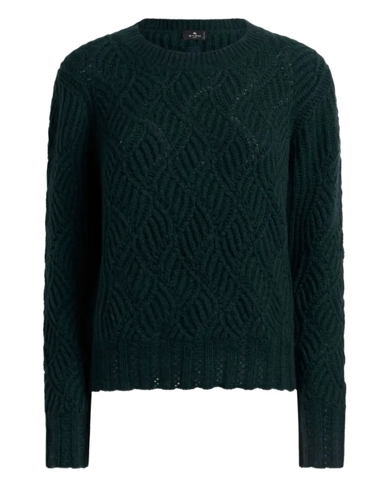 Etro Pullover aus Kaschmir mit Lochmuster - Grün Grün