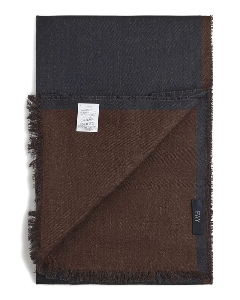 Fay fringed scarf - Blau Blau