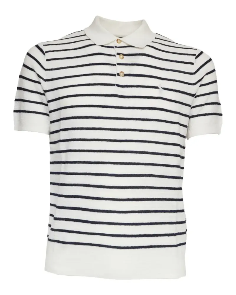 Ralph Lauren striped short-sleeve polo shirt - Weiß Weiß