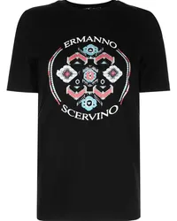 Ermanno Scervino Schmales T-Shirt Schwarz