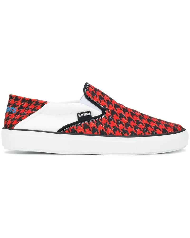 VETEMENTS Slip-On-Sneakers mit Logo - Rot Rot