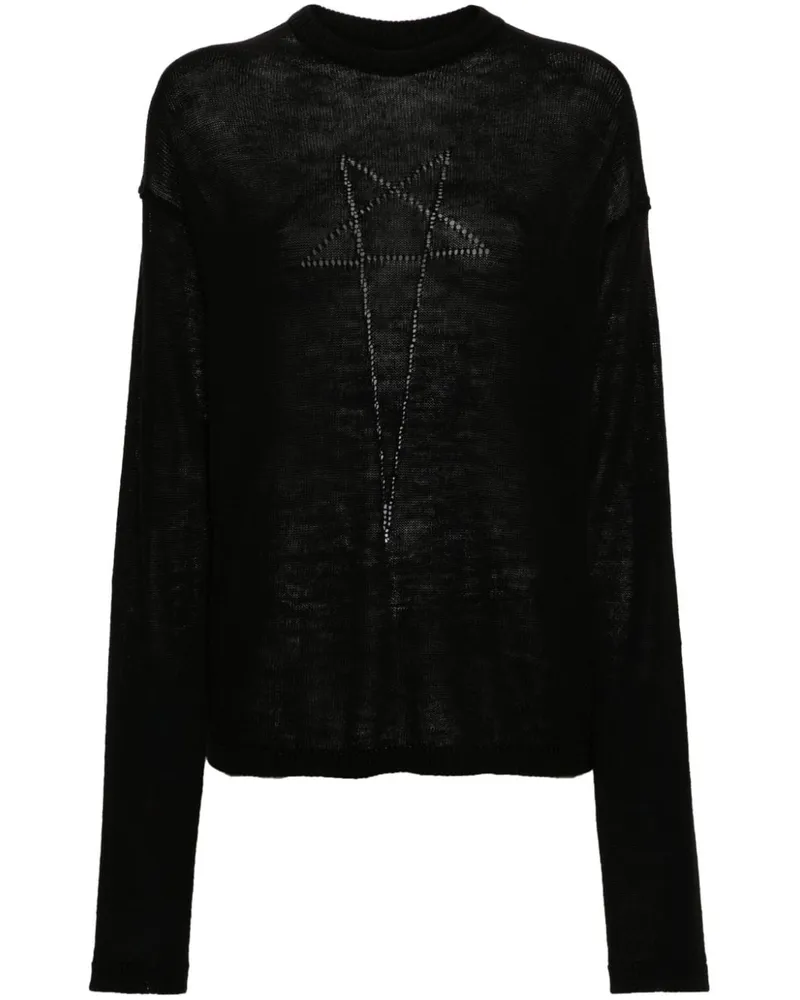 Rick Owens Penta Pullover Schwarz