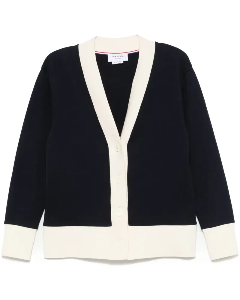 Thom Browne Cardigan mit V-Ausschnitt - Blau Blau