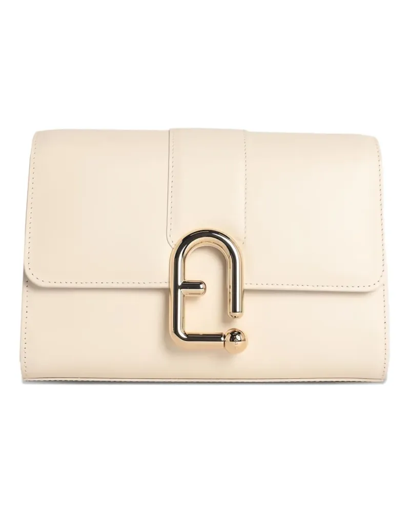 Furla Kleine Umhängetasche mit Klappverschluss - Nude Nude