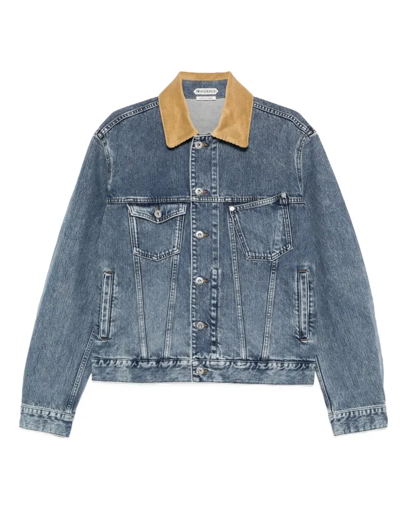J.W.Anderson Jeansjacke mit Cordkragen - Blau Blau