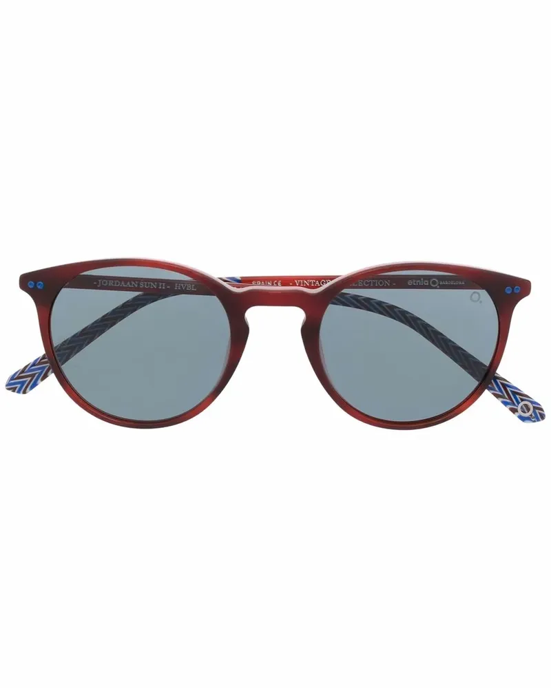 Etnia Barcelona Sonnenbrille mit rundem Gestell - Braun Braun