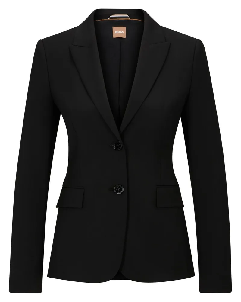 HUGO BOSS Sakko mit fallendem Revers - Schwarz Schwarz
