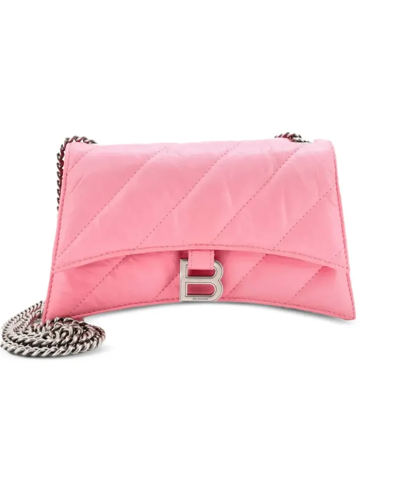 Balenciaga xs Crush quilted flap shoulder bag - Rosa Rosa