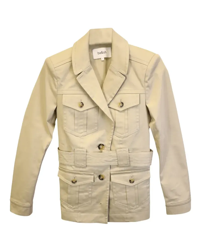ba&sh Jacke mit Gürtel - Nude Nude