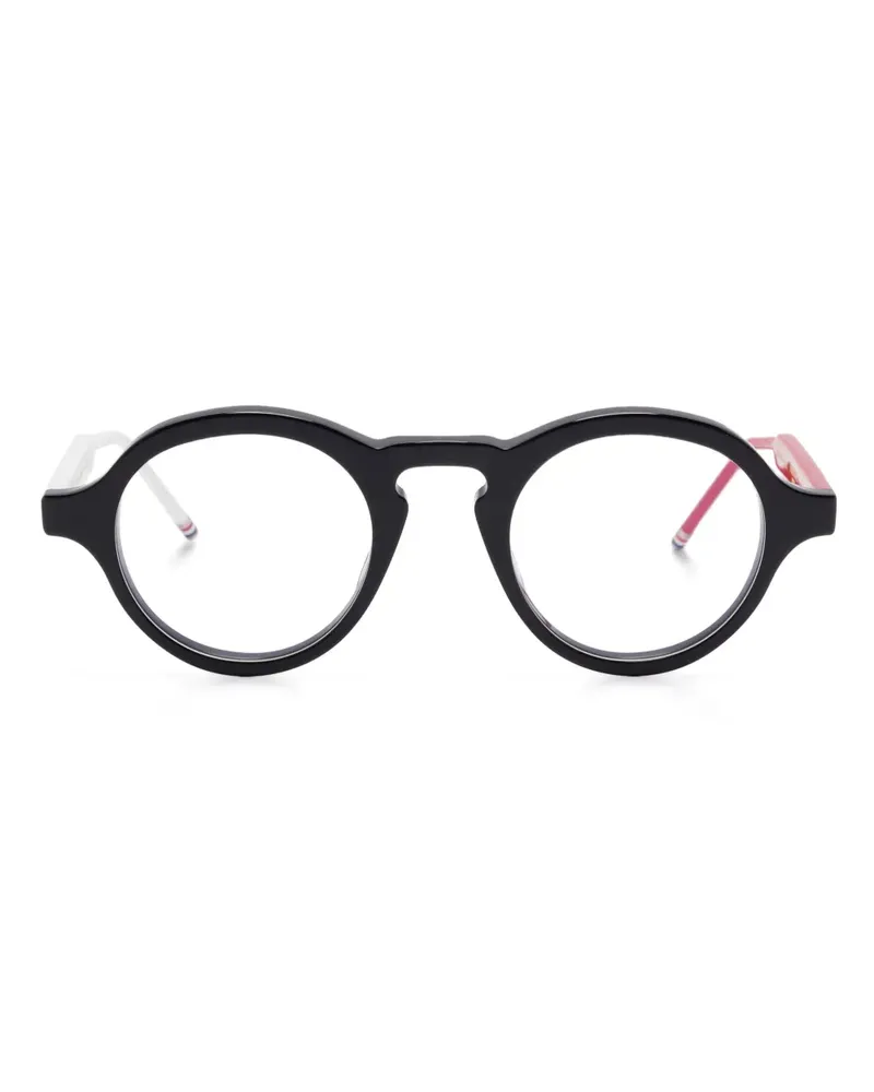 Thom Browne Brille mit Panto-Gestell - Schwarz Schwarz