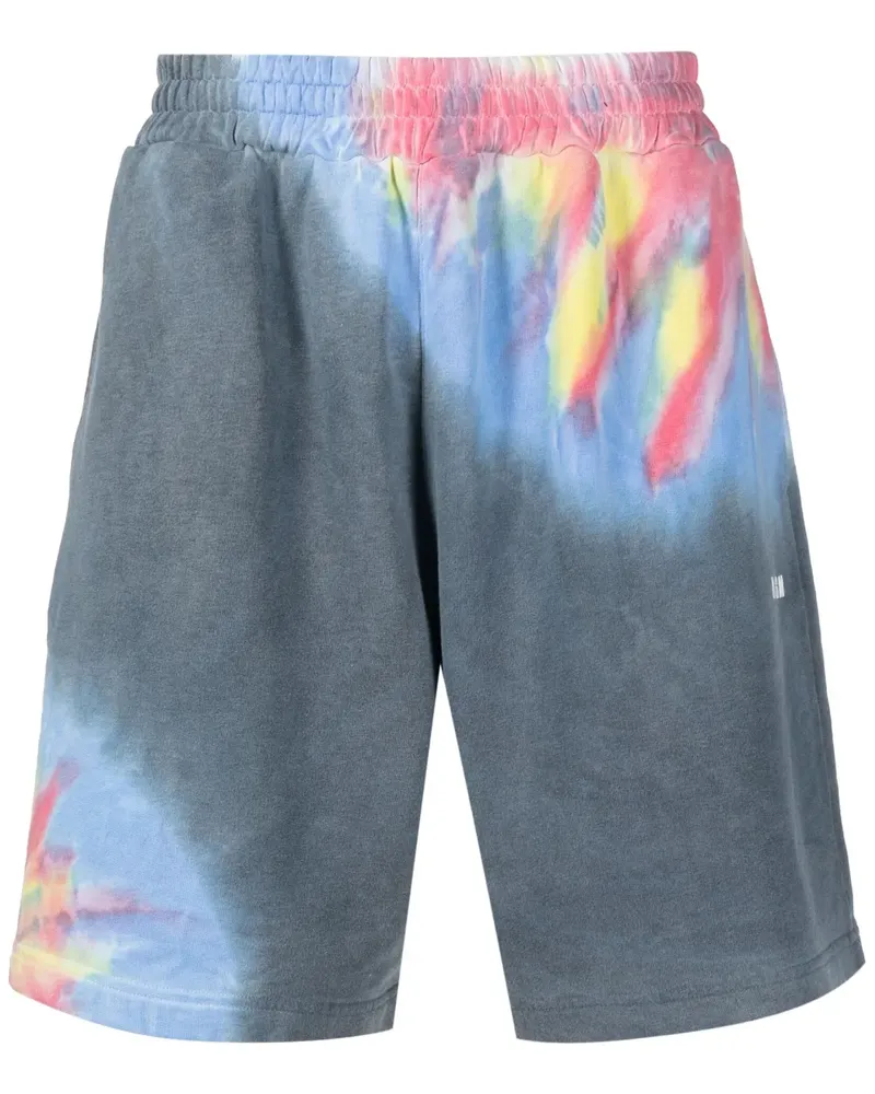 MSGM Shorts mit Batikmuster - Blau Blau