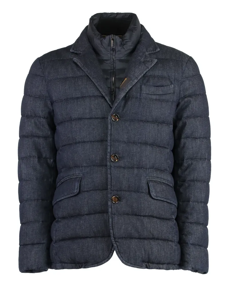 MOORER Wattierte Nomos Jacke - Blau Blau