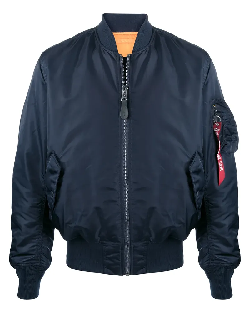 Alpha Industries Wendbare Bomberjacke - Blau Blau