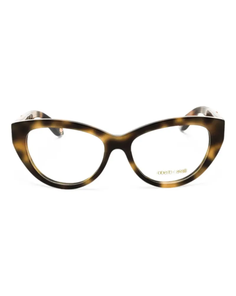 Roberto Cavalli tortoiseshell-effect cat-eye glasses - Braun Braun